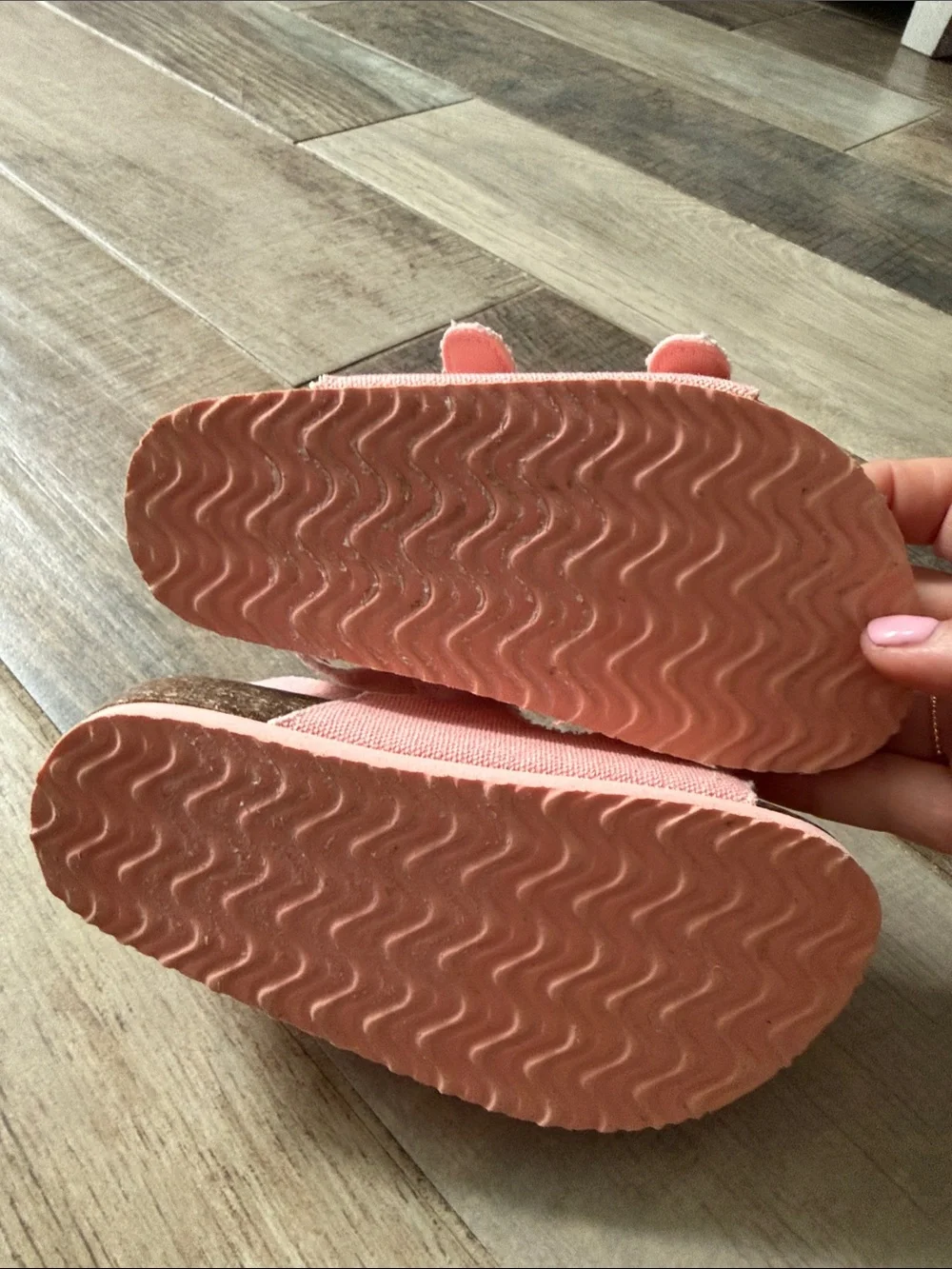 GAP Pink Canvas Adjustable Buckle Kids Sandals